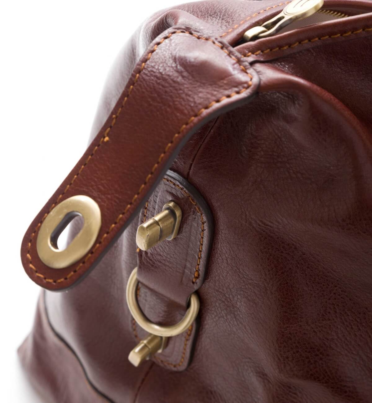 gio - brown - details 1 - Leather Bags NZ