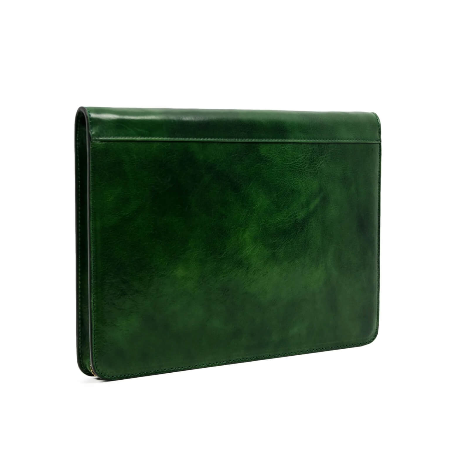 Leather A4 Documents Folder - Green 3 1 - Leather Bags NZ