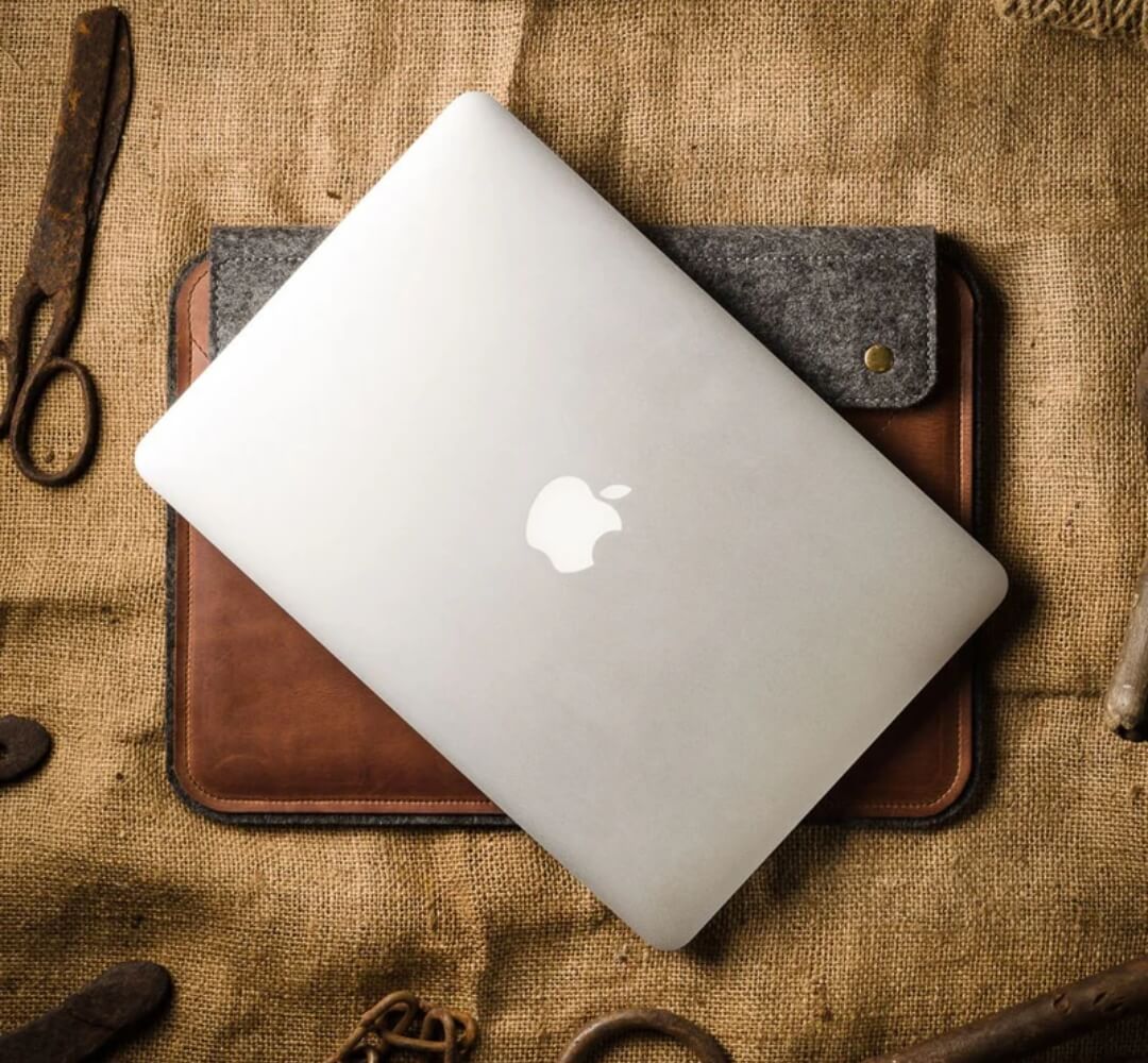 Leather MacBook Pro - Classic Brown 1 1 - Leather Bags NZ